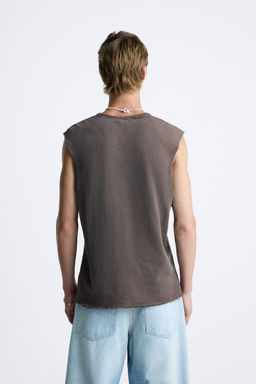 PRINTED KNIT TANK TOP - Zara фото 4