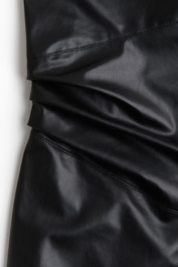 Vestido de un hombro en tejido revestido - H&m фото 7