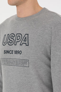 Erkek Gri Melanj Sweatshirt - U.s. polo assn фото 7