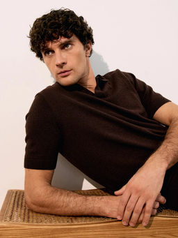 Джемпер поло из смесового хлопка / Zarina