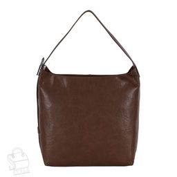 Сумка женская кожаная 3349-1Q brown Polina&Eiterou  в Новосибирске