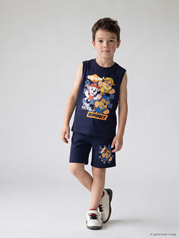Beli Lastikli Paw Patrol Bask?l? Erkek ?ocuk ?ort