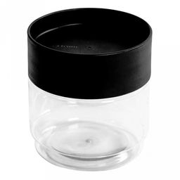 Asti Банка для сыпучих продуктов пластмассовый 0,5л, д9,2см, h10см, черный (Россия)