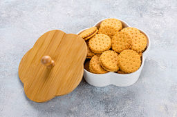 Банка д/печенья 19,5*19,5*10 см 900 мл Цветок Розы с дерев. крышкой - Elan gallery фото 6