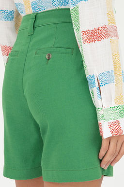 Женские зеленые тканые шорты - U.s. polo assn фото 6