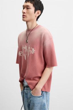 PRINTED KNIT T-SHIRT - Zara фото 6