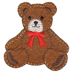 "Gamma" Термоаппликация №07/5 5 шт №1635 мишка 5.5х5.5 см