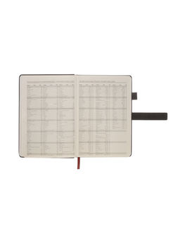 Ежедневник недатированный А5, с хлястиком, 80 листов, в линейку, пвх, черный - Simaland фото 5