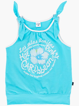 Футболка-топ UD 0359 голубой/белый кант - Mini maxi фото 5