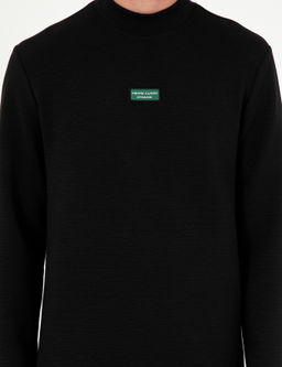 Siyah Regular Fit Sweatshirt - Pierre cardin фото 6