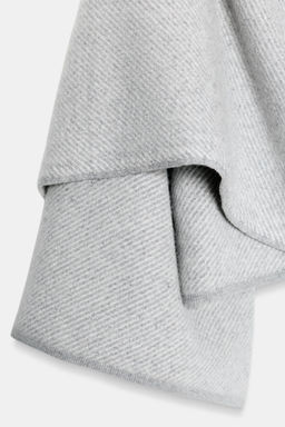 100% WOOL COAT WITH SCARF - Zara фото 7