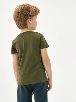 Футболка для мальчика цвета хаки - Kogankids фото 5
