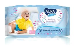 AURA влажн.салфетки Детские (60шт) Ultra Comfort