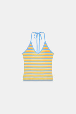 TOP HALTER RAYAS / Multicolor - Zara фото 3
