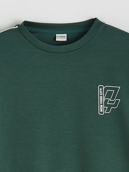 Bisiklet Yaka Erkek ?ocuk Sweatshirt