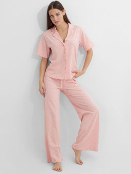 Комплект женский домашний розовый в горошек - Mark formelle фото 6