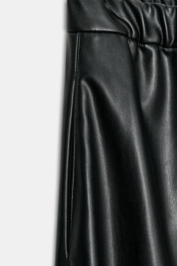 ZW COLLECTION LEATHER EFFECT BALLOON TROUSERS - Zara фото 6
