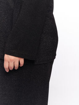 Костюм с люрексом KO02127BLK01