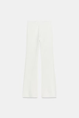 PANTAL?N FLARE STRETCH / Blanco roto