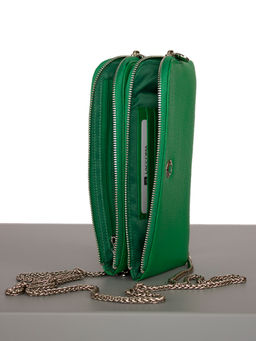LACCOMA клатч LA-4082-зеленый натуральная кожа