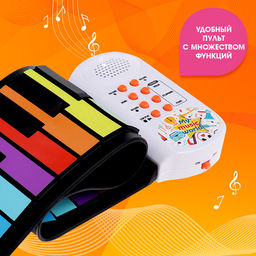 Музыкальное гибкое пианино Волшебная музыка, 37 клавиш, работает от аккумулятора - Zabiaka фото 5