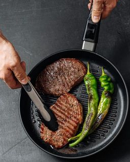 Сковорода-гриль Ферра Индукция, cъемная ручка, 26 см - Нева металл посуда фото 5