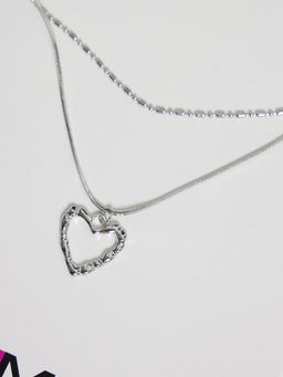 Колье женское с подвеской сердце