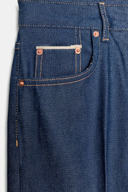 ZW COLLECTION SELVEDGE LOW-RISE JEANS - Zara фото 7