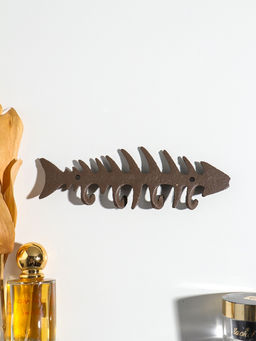 Крючки декоративные чугун "Рыбий скелет" 19,7х6,5х1,5 см