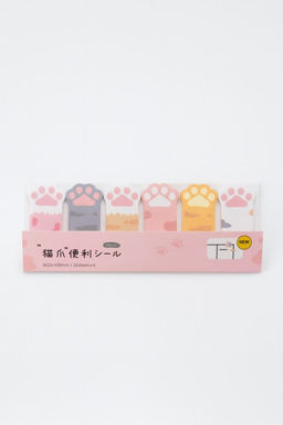 Стикеры закладки "Six paws", pink