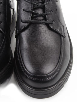 03-DYL85-1 BLACK Полуботинки женские (натуральная кожа)