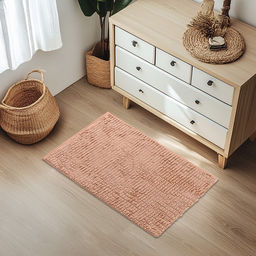 Коврик для дома Доляна Букли длинные, 50?80 см, цвет бежевый, длина букли 2 см