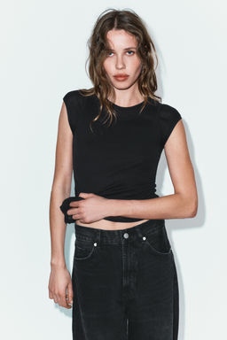 TRF EXTRA WIDE-LEG HIGH-WAIST JEANS - Zara фото 21