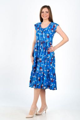 Платье женское из кулирки Шарлотта голубой - Амадэль фото 3