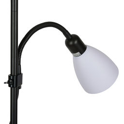 UML-T520 E27+E14 BLACK/WHITE Торшер напольный под лампу Е27 и Е14, 2х60W. Черный/Белый. ТМ Uniel