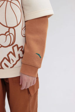 Худи бежевый, коричневый - Anta sport фото 6