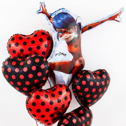 Воздушный шар фольгированный 33" «Леди Баг», 2-сторонний