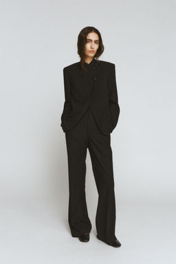 ZW COLLECTION HIGH-WAIST WIDE-LEG TROUSERS