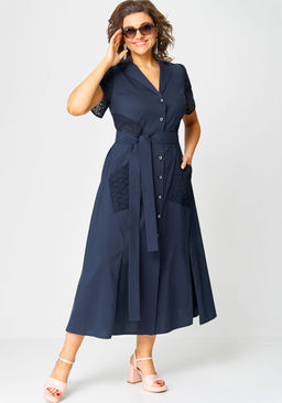 Платье EVA GRANT 7200В темно-синий