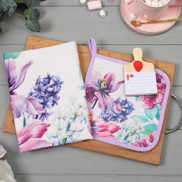 Набор подарочный Самая заботливая: полотенце 40?73 см, прихватка 19?19 см, магнит 11?7 см