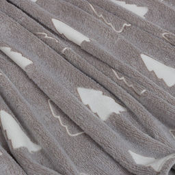 Плед светящийся в темноте Этель Елочки 150*200 см,100% п/э, корал-флис 220 гр/м2  фото 3