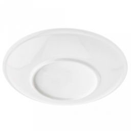 "Русь" Блюдце фарфоровое д160мм h23мм, белый, рельефный декор (подходит для чашки код 104845) (Китай)