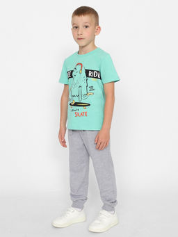 CRB wear/CWKB 63384-37 Футболка для мальчика,зеленый/Ex.Cherubino  фото 2