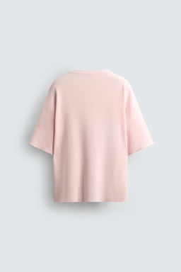 CONTRAST PRINT KNIT T-SHIRT - Zara фото 7