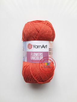 Фловерс однотонный (Flowers Unikolor) пряжа YarnArt 55%хлопок 45%акрил 5х50гр/200м Цвет:758 темно-зеленый