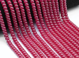 Бусины из рубина рондель 6*4мм, 37см, 93 бусины Радуга камня