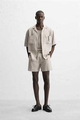 100% LINEN BERMUDA SHORTS - Zara фото 10