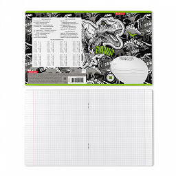 Цена за 10 шт. Тетрадь школьная ученическая ErichKrause Dinosaur Park, 18 листов, линейка (в плёнке по 10 шт.)  фото 2