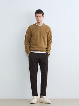 Bisiklet Yaka Erkek Sweatshirt