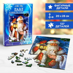 Пазл фигурный Волшебство Нового года - Лесная мастерская фото 8